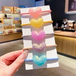 Heart Acrylic Hair Tie