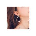 Circle Drop Earring 1 Pair - As Shown In Figure - One Size
