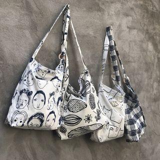 Printed Linen Tote