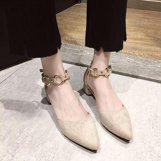 Hoop Accent Pointed-toe Sandals