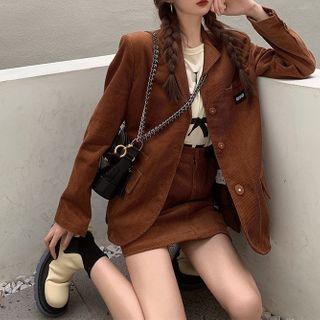 Corduroy Blazer/ Corduroy Skirt