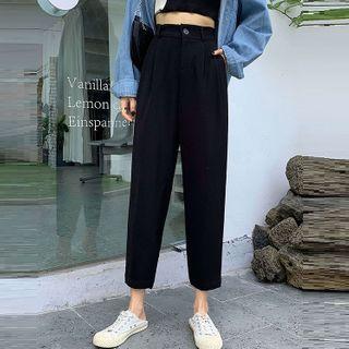 Zip-hem Harem Pants