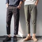 Contrast Pocket Straight Fit Pants