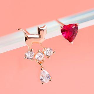 Asymmetric Cat Ear Stud