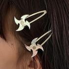 Alloy Hair Clip Hair Clip - Shuriken - One Size