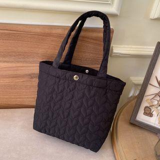 Heart Tote Bag Love Heart - Black - One Size