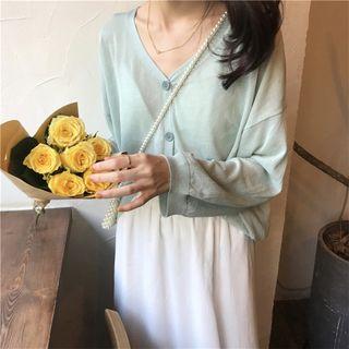 Plain Loose-fit Light Cardigan