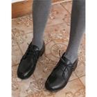 Preppy-look Round-toe Lace-up Shoes