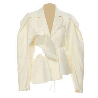 Cutout Button-up Jacket
