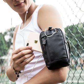 Faux Leather Pouch Black - One Size