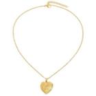 Heart Pendant Necklace Nl220 - Gold - One Size
