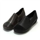Color-block Genuine Leather Loafers