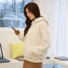 Faux-fur Boxy-fit Hoodie