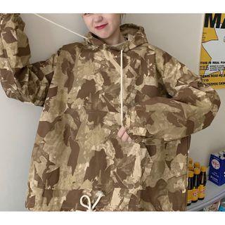 Camouflage Print Hoodie