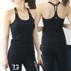 Racer-back Strappy Sports Tank Top