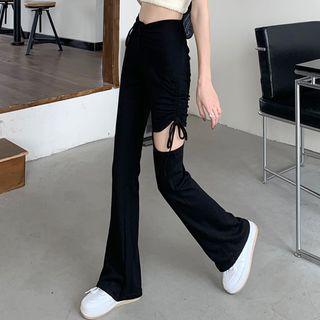Cut-out High Waist Skinny Pants