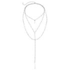Layered Necklace 1941 - Silver - One Size