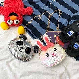 Sequined Animal Crossbody Bag