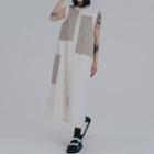 Patch Oversized Tank Dress Off-white - One Size