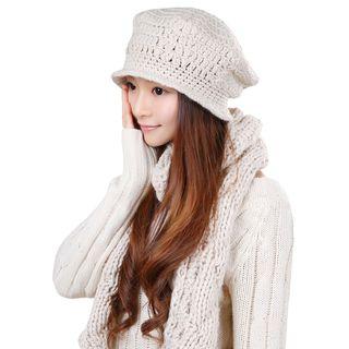 Set: Knit Scarf + Beanie