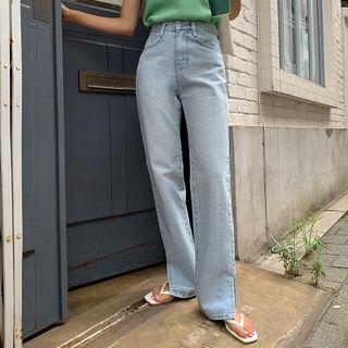 Bell-sleeve Striped Pullover Dress