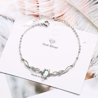 Faux Moonstone Bracelet As Shown In Figure - One Size