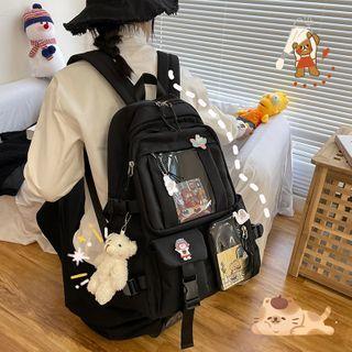 Plain Pvc Panel Backpack