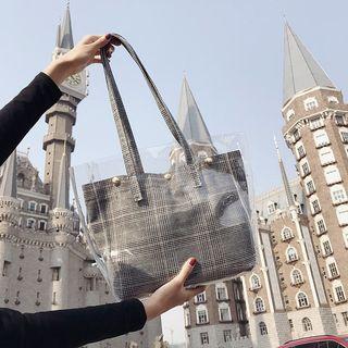 Woven Clear Tote