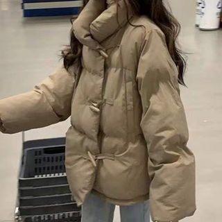 Toggle-front Padded Jacket