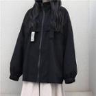 Zip Jacket / Midi A-line Skirt