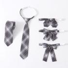 Plaid Adjustable Pre-tied Bow Tie / Tie (various Design)