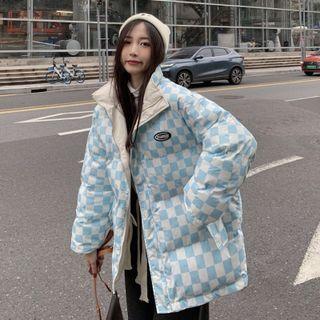 Logo Check Padded Jacket
