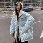 Logo Check Padded Jacket