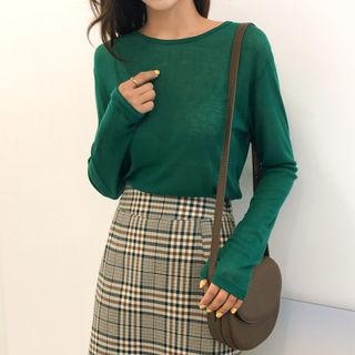 Sheer Slim-fit Top