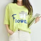 L Me Flower Print T-shirt