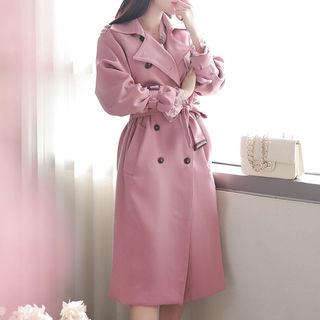 Belted Flap Trench Coat