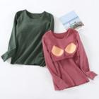 Long-sleeve Padded T-shirt