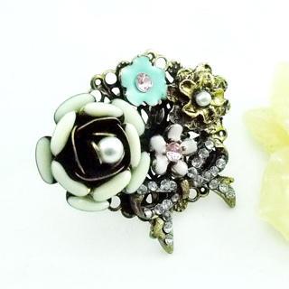 Roses And Bow Ring Copper - One Size