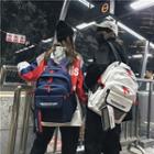 Set: Oxford Lettering Backpack + Zip Purse