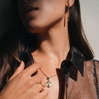Polished Pendant Alloy Choker