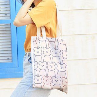 Bear Canvas Tote Bag (various Designs)