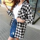 Gingham-check Loose-fit Shirt