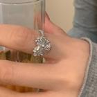 Heart Rhinestone Alloy Ring / Earring / Pendant Necklace