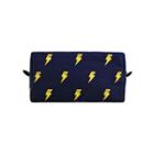 Kiitos Series Patterned Pouch Lightning - Navy Blue - One Size