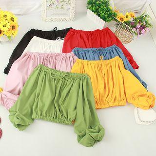 Bow Detail Off-shoulder Blouse