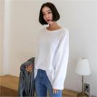 Round-neck Loose-fit Colored T-shirt
