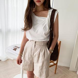 Sleeveless Knotted Top Ivory - One Size