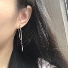 Alloy Chained Dangle Earring As Shown In Figure - One Size