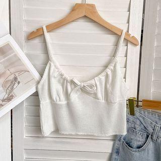 Ribbon Camisole Top White - One Size