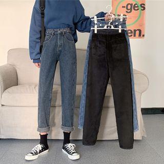 Fleece Lined Shift Jeans